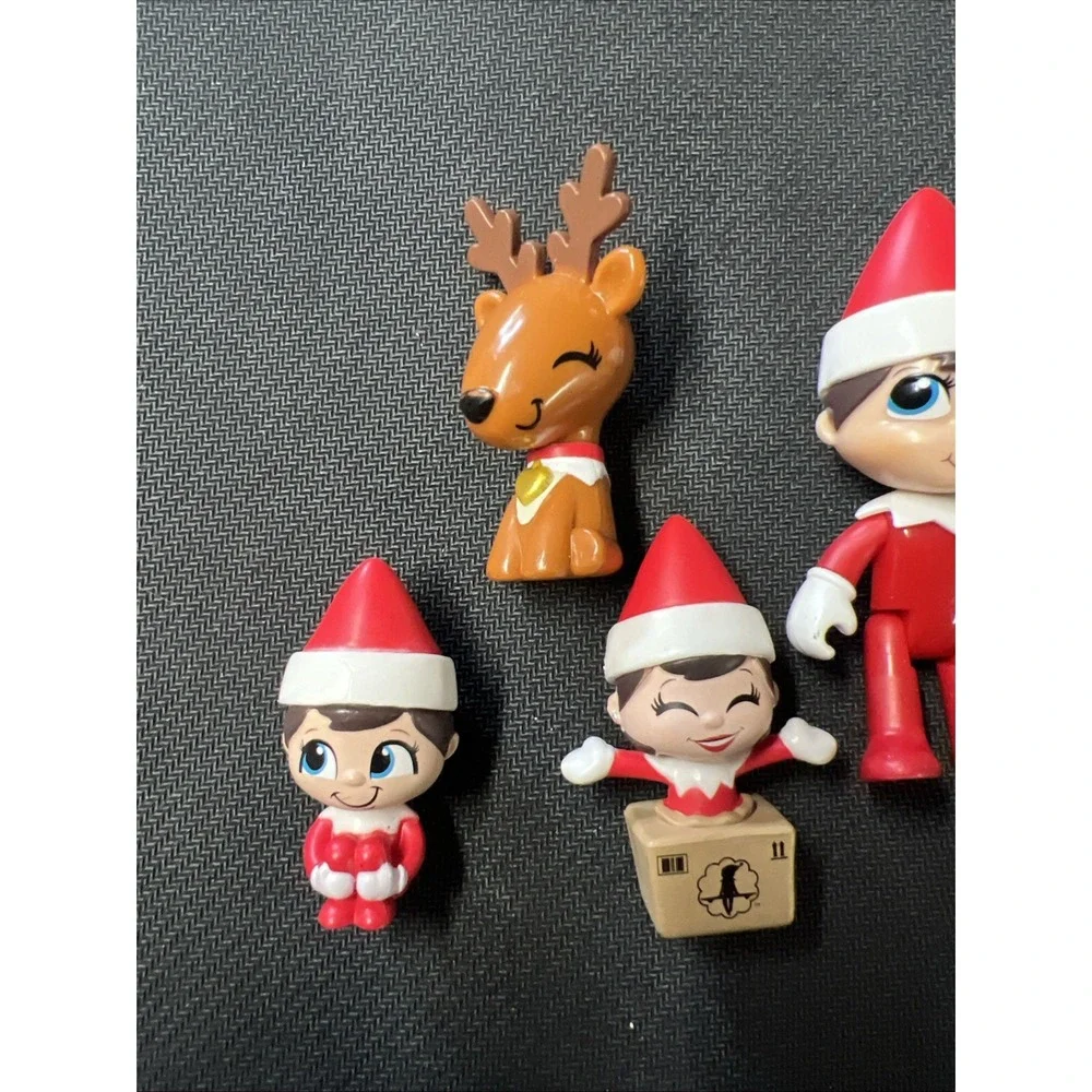 Elf On The Shelf Mini‎ Figures Lot of 4 Christmas Holiday Collectibles 2